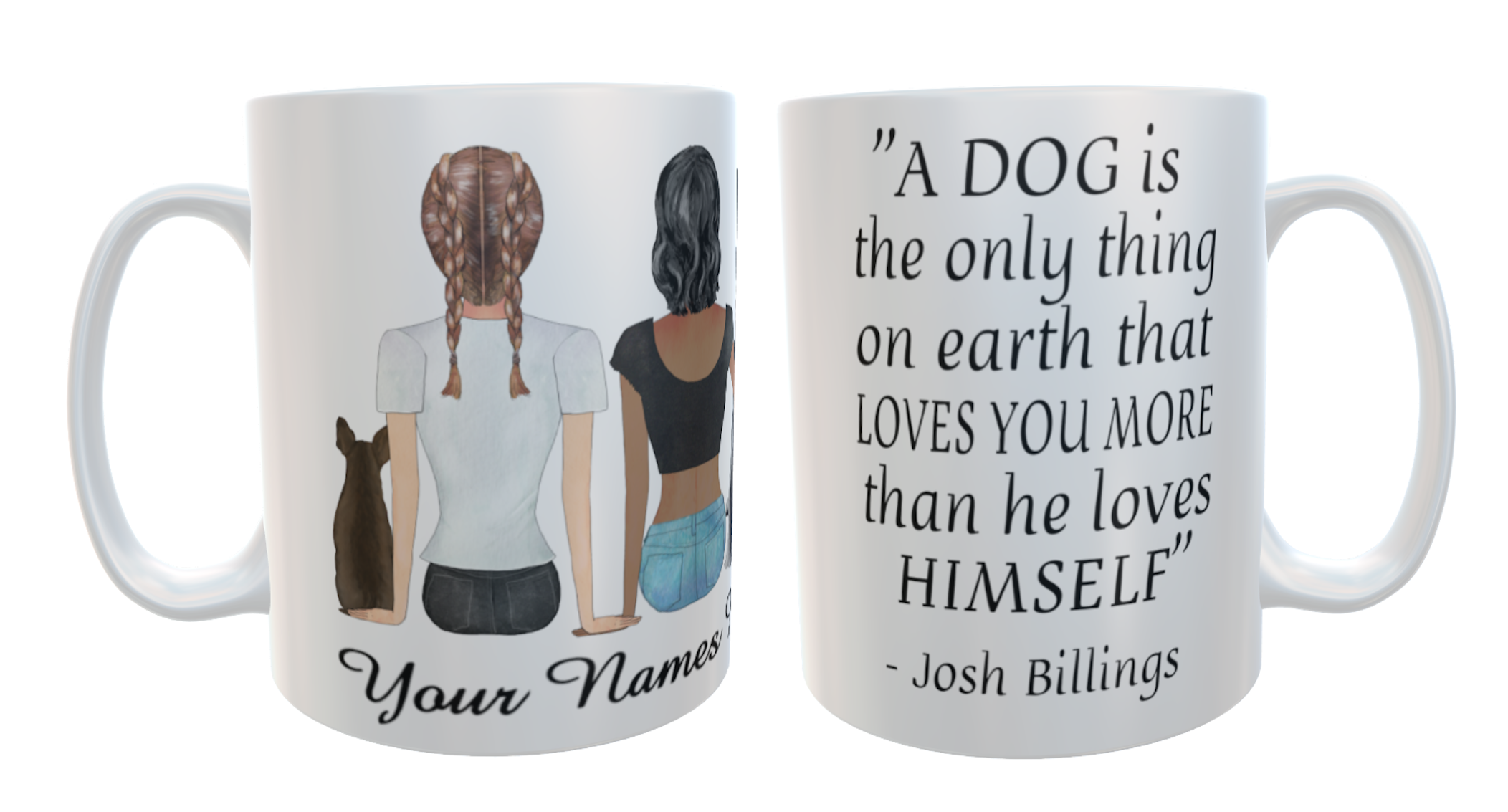 Dog Ceramic Mug, Customised Dog Mug